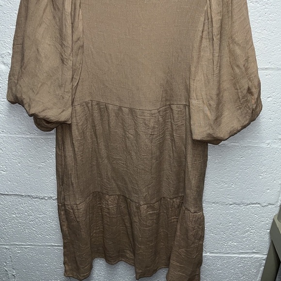 Andree By Unit Dress puffer sleeve dress size medium - Picture 5 of 8